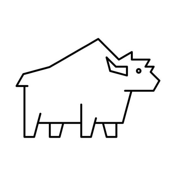 Yak . Icon design. Template elements