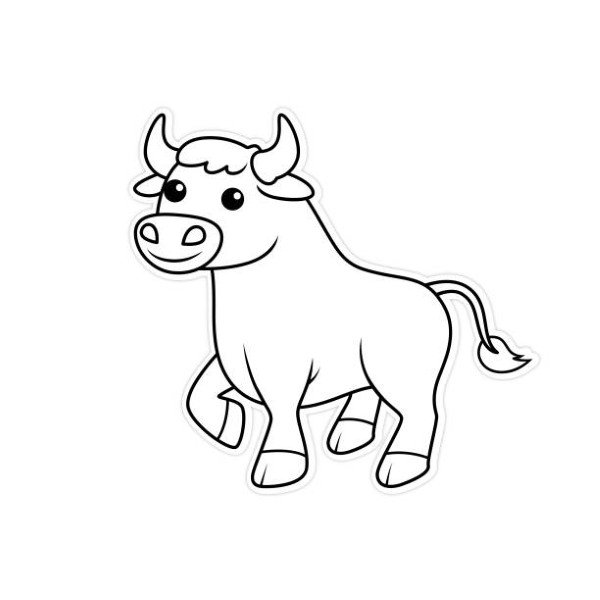 tô màu con trâu 25