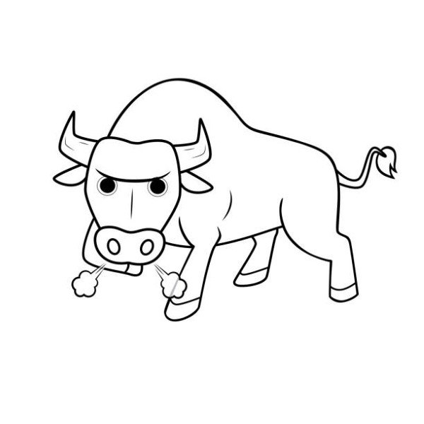 tô màu con trâu 3