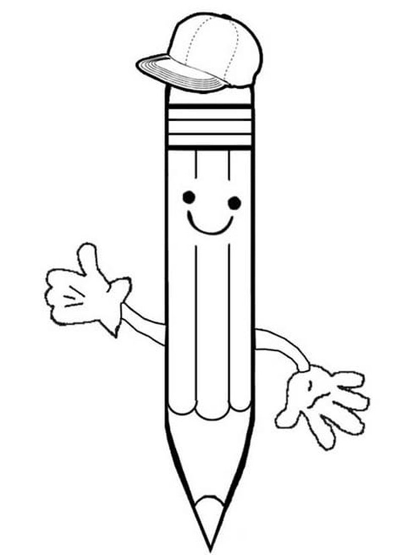 tô màu đồ dùng học tập 6