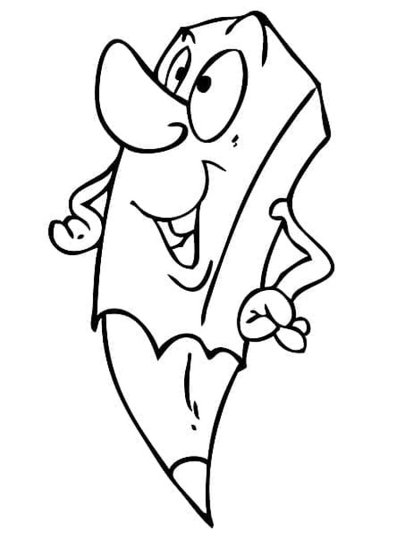 tô màu đồ dùng học tập 9