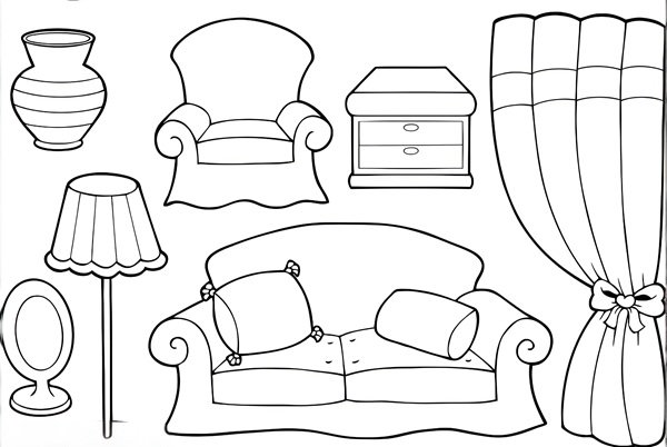 tô màu đồ dùng trong gia đình 4