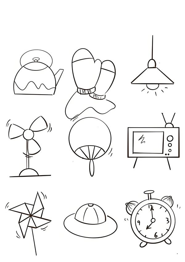 tô màu đồ dùng trong gia đình 5