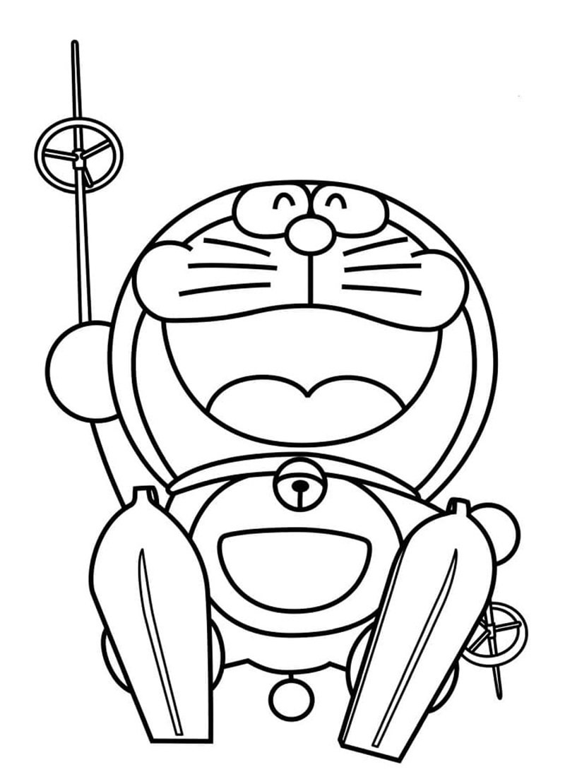 tô màu doremon 10