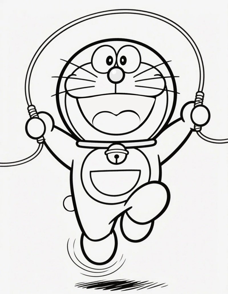 tô màu doremon 13