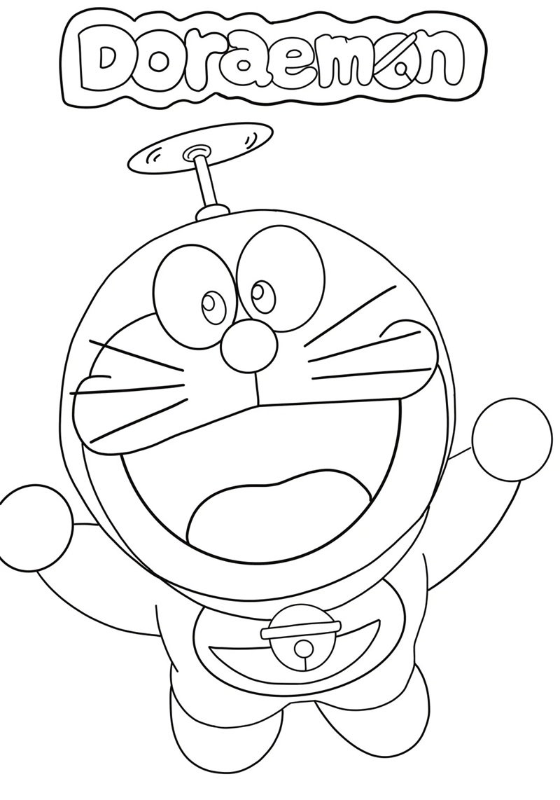 tô màu doremon 16