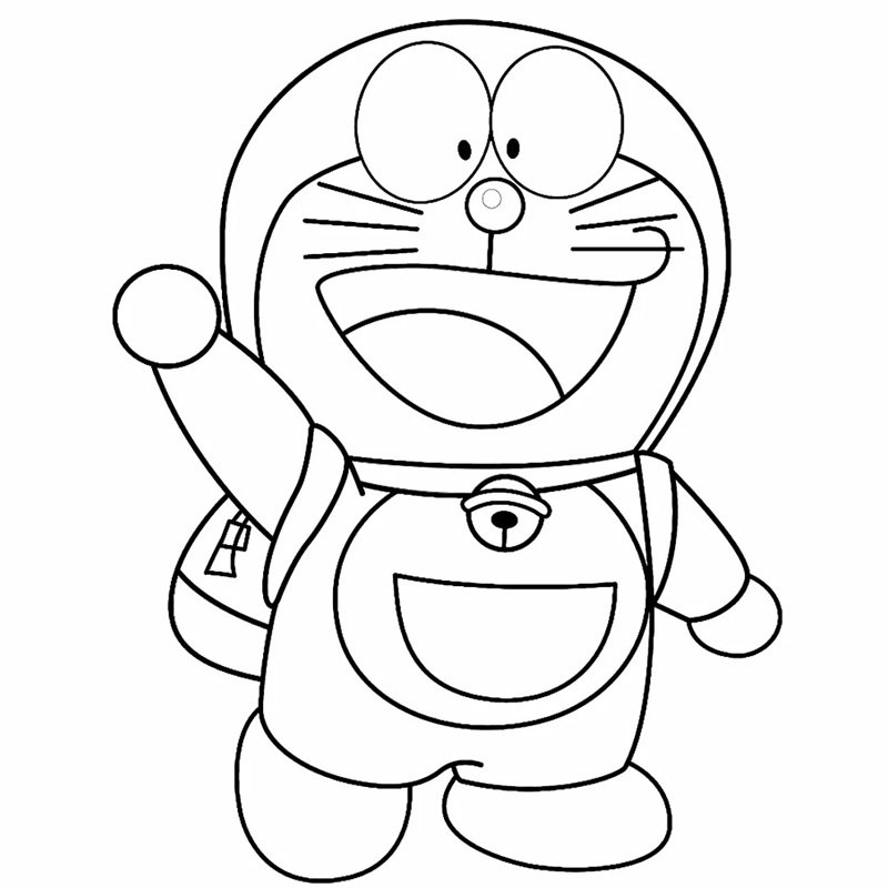 tô màu doremon 24