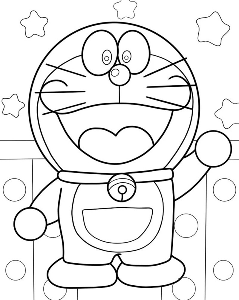 tô màu doremon 25