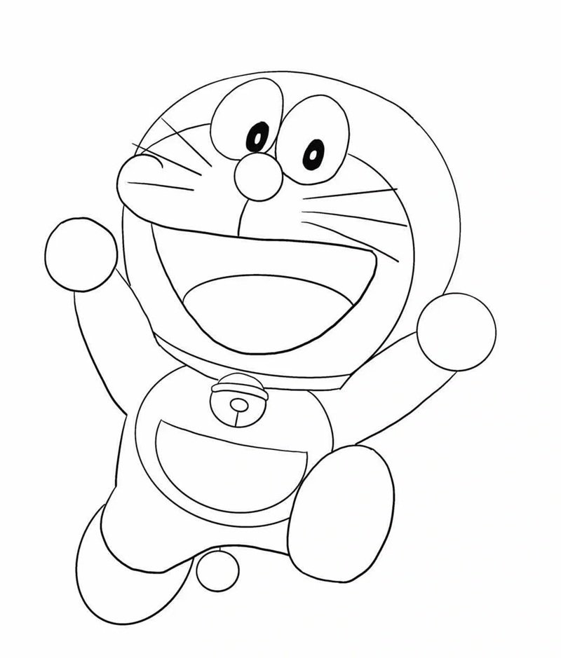 tô màu doremon 34