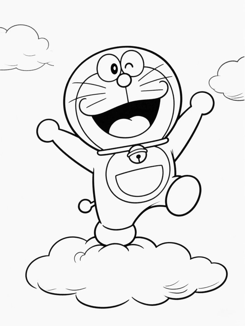 tô màu doremon 38