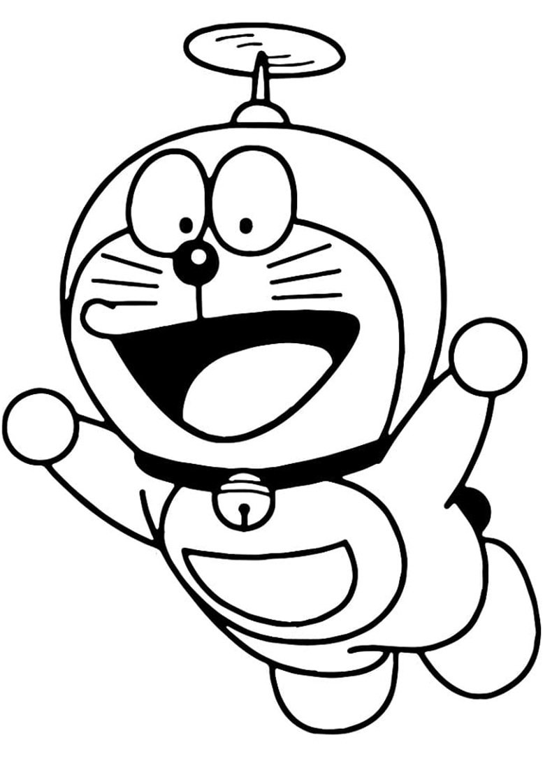 tô màu doremon 7