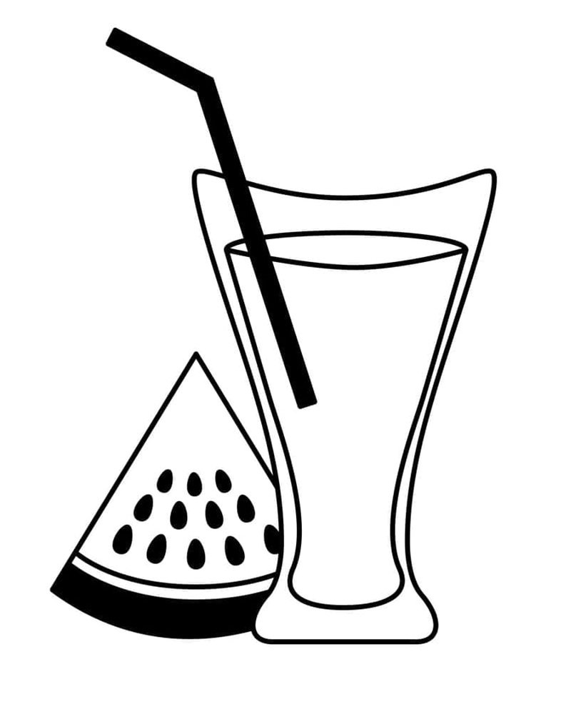 tô màu dưa hấu 11