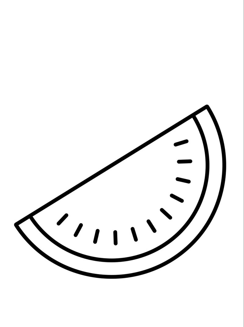 tô màu dưa hấu 30