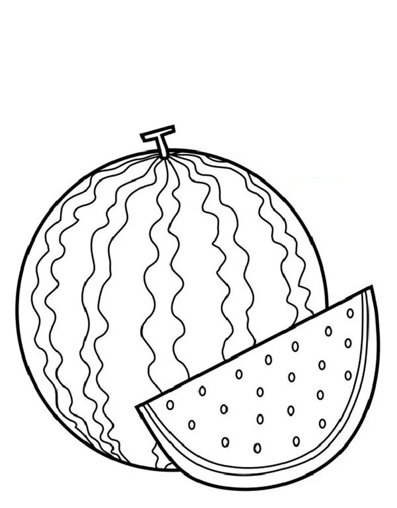 tô màu dưa hấu 31