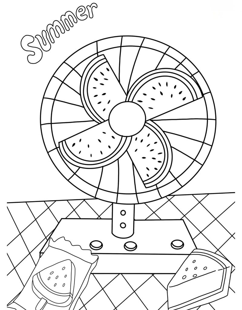 tô màu dưa hấu 38