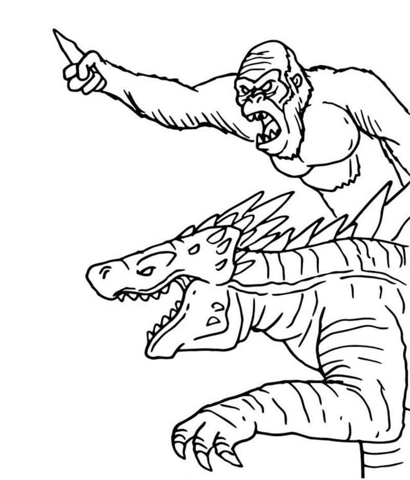 tô màu godzilla 12