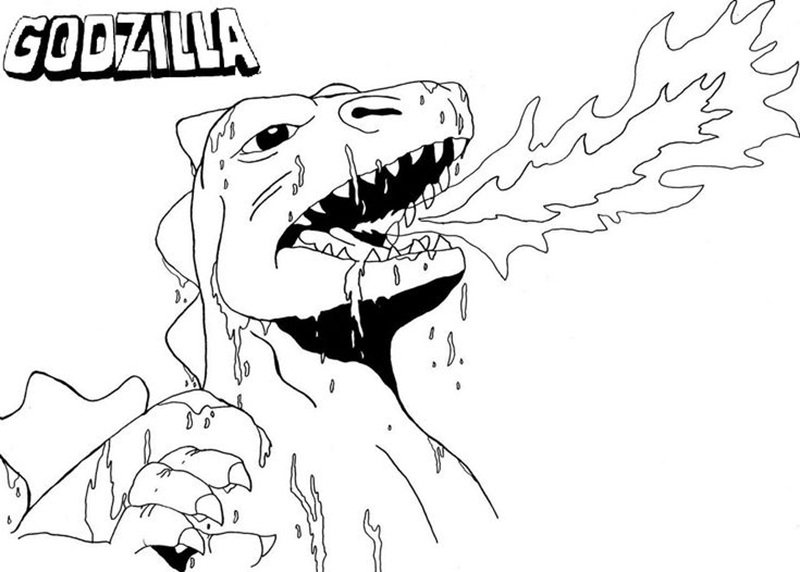 tô màu godzilla 15