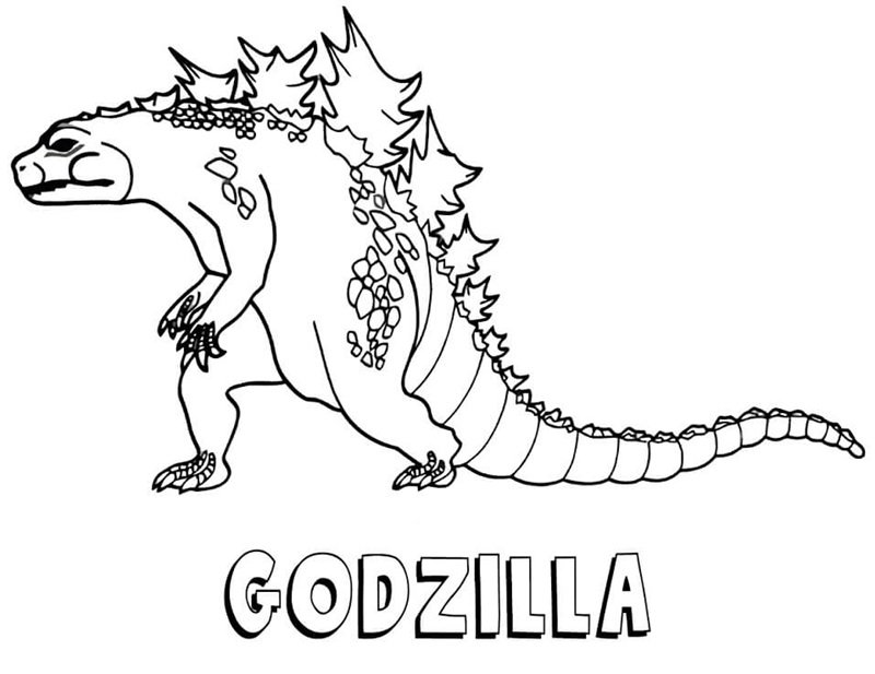 tô màu godzilla 32