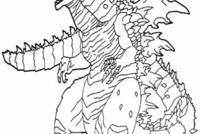 88+ tranh tô màu Godzilla cực ngầu cho bé sáng tạo