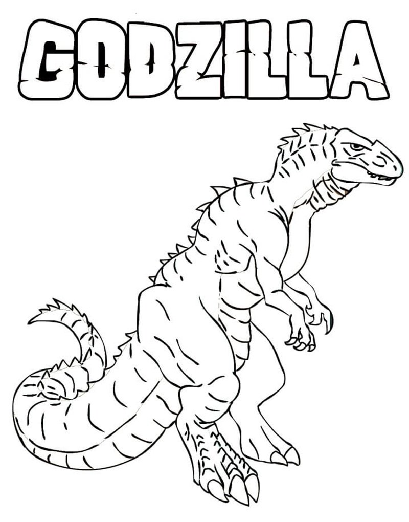 tô màu godzilla 35