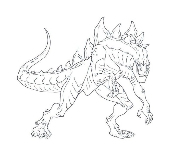 tô màu godzilla 37