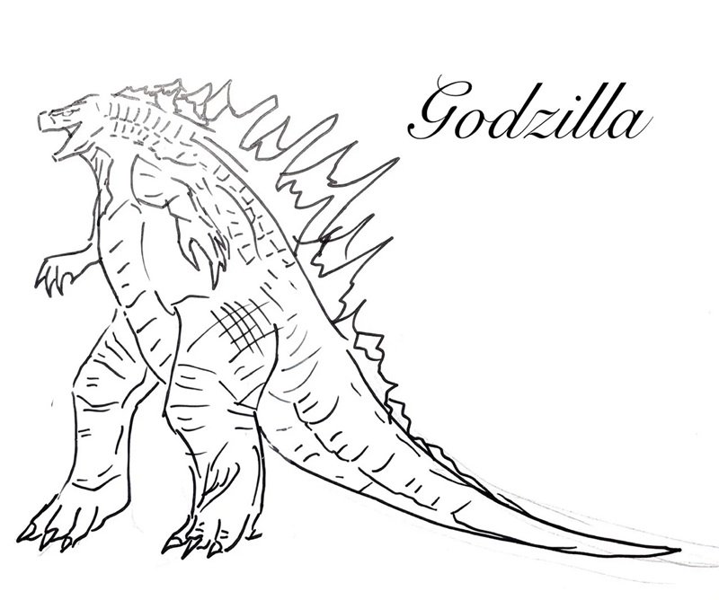 tô màu godzilla 40