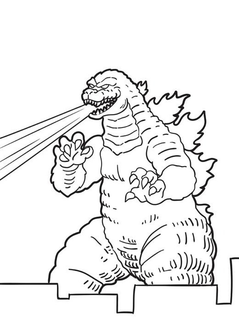tô màu godzilla 5