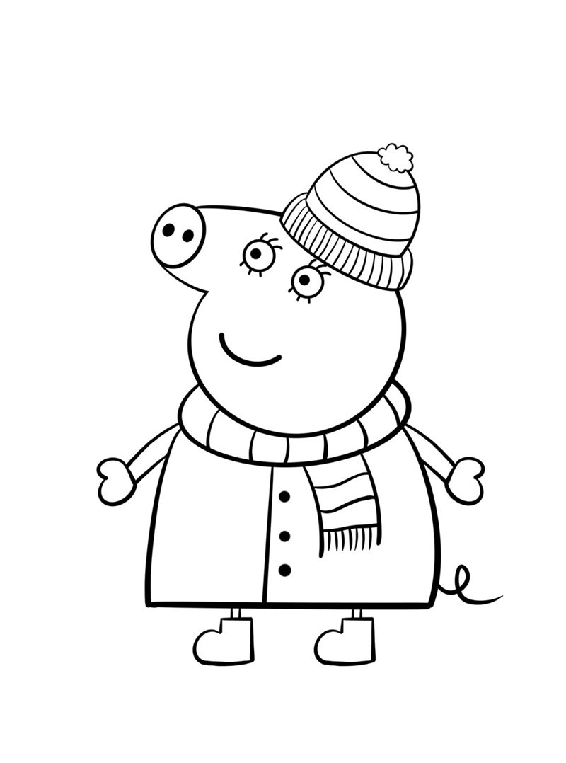 tô màu heo peppa 10