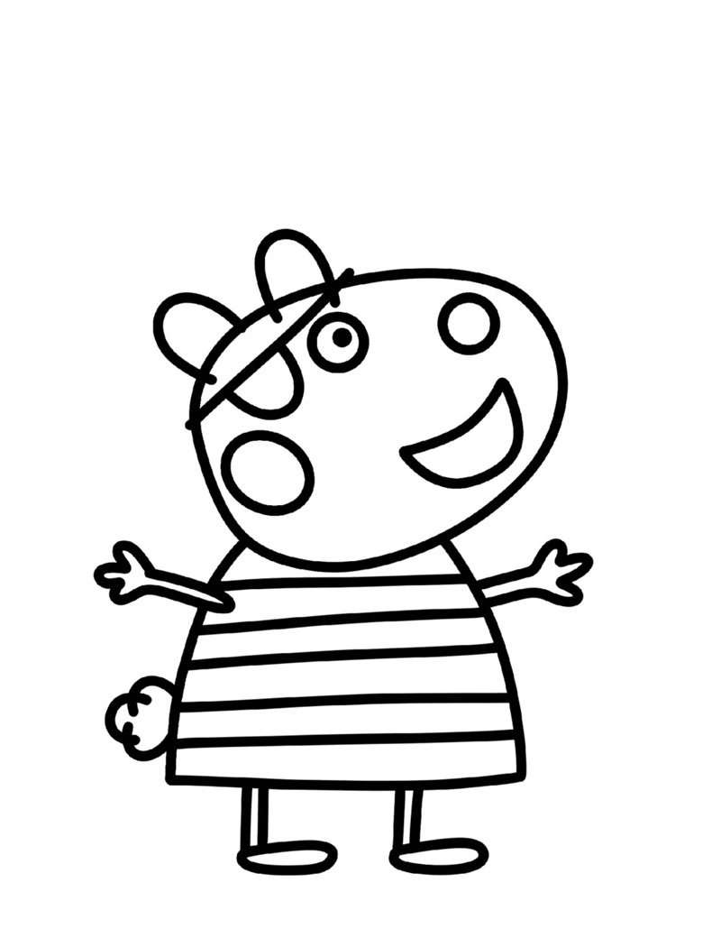 tô màu heo peppa 22