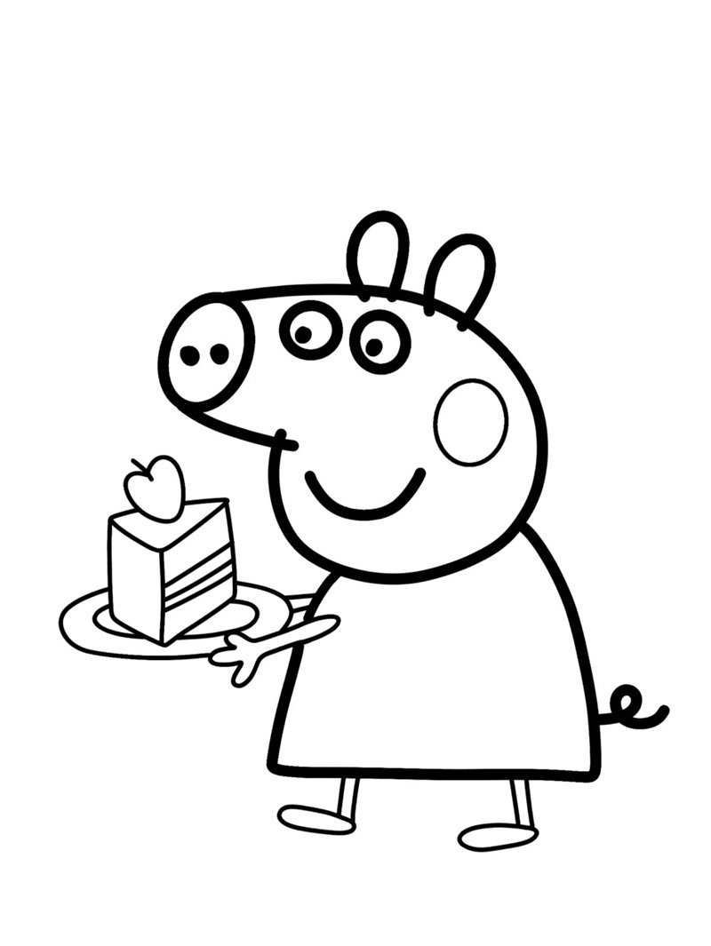 tô màu heo peppa 23