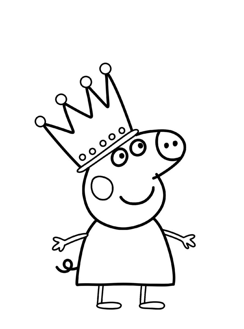 tô màu heo peppa 24