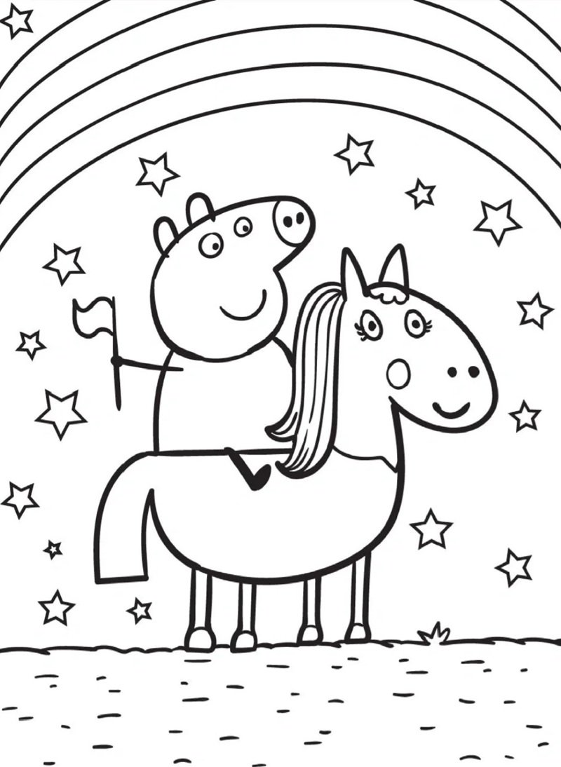 tô màu heo peppa 26