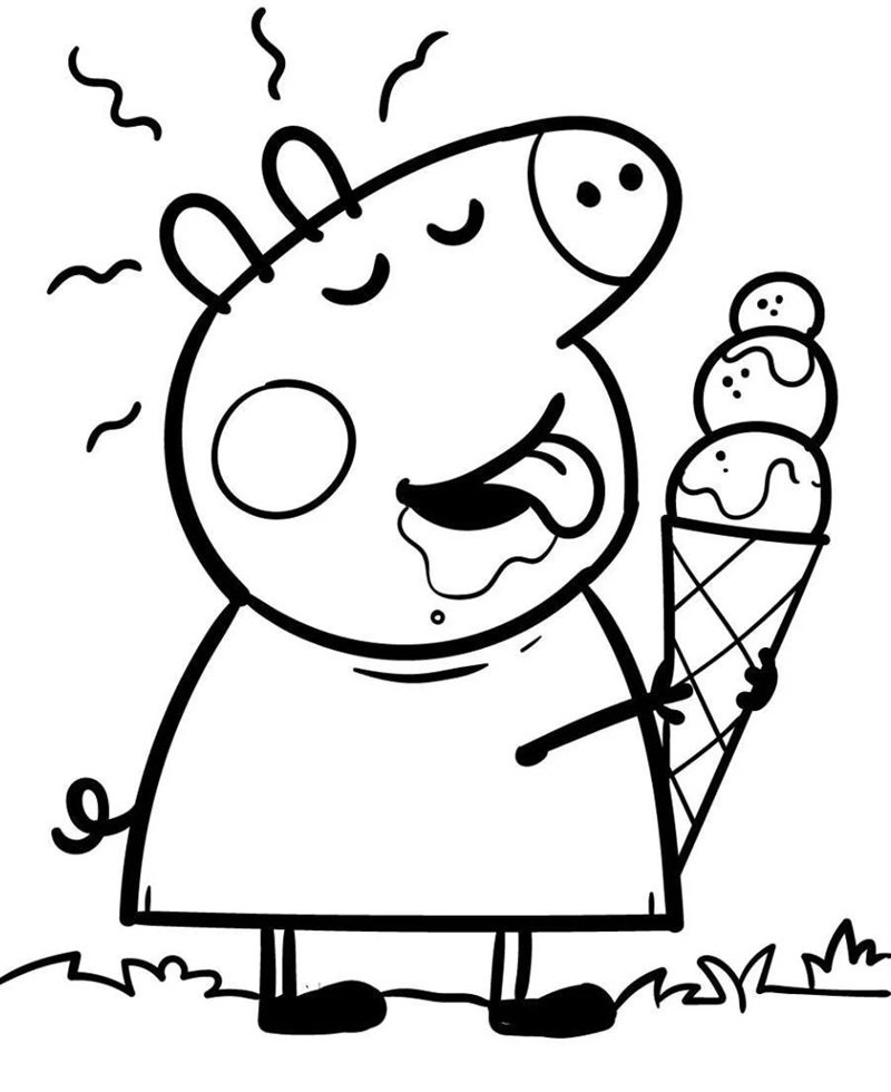 tô màu heo peppa 30