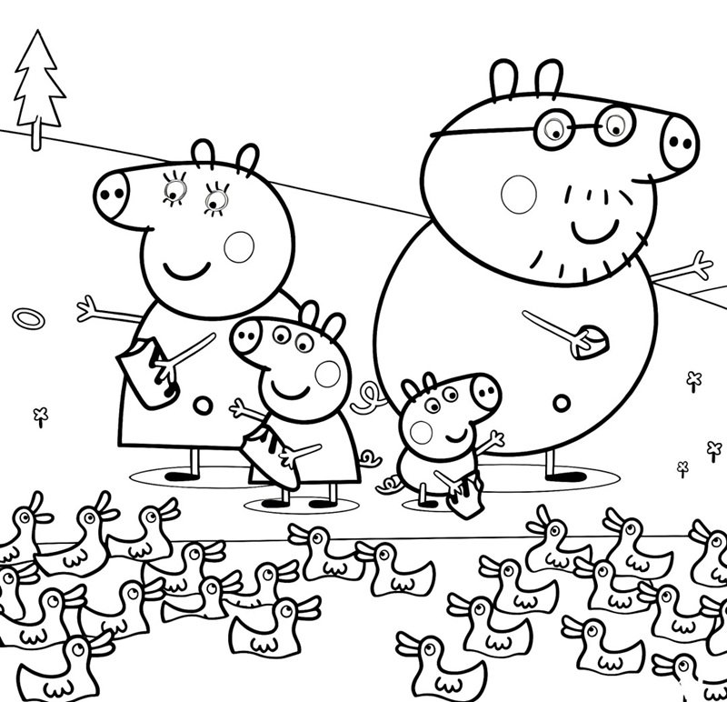 tô màu heo peppa 33