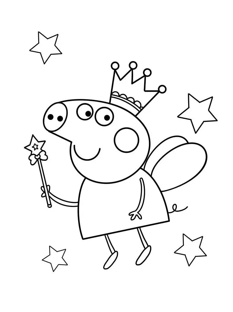 tô màu heo peppa 40