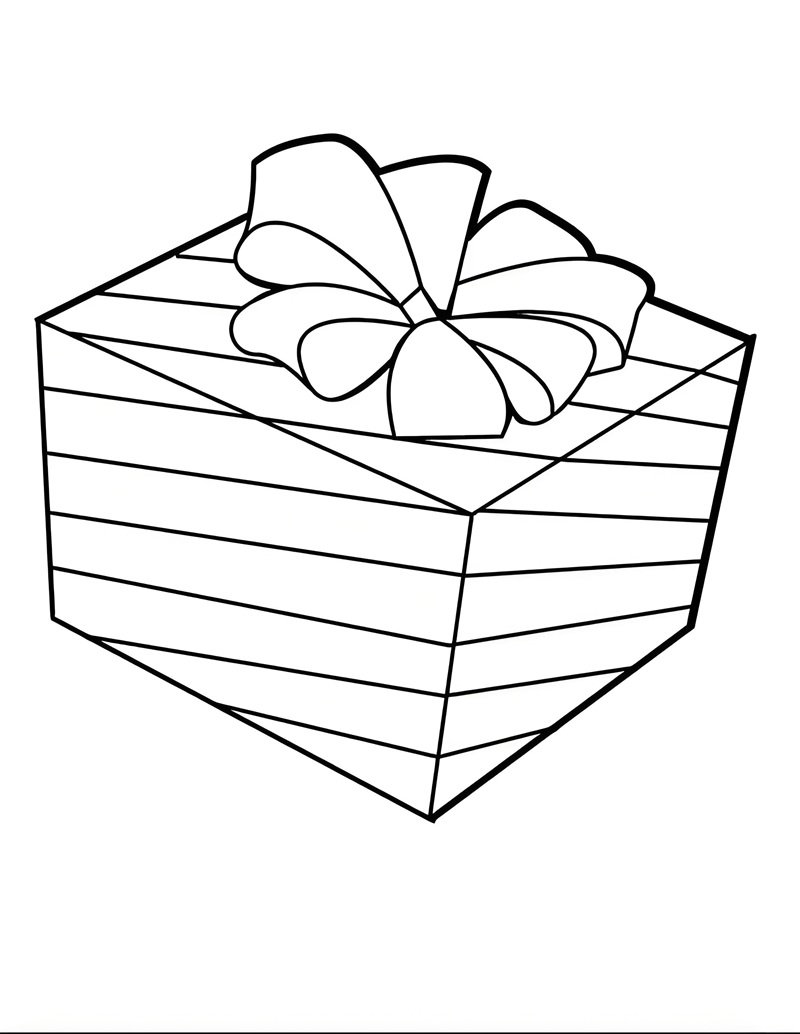 tô màu hộp quà 11