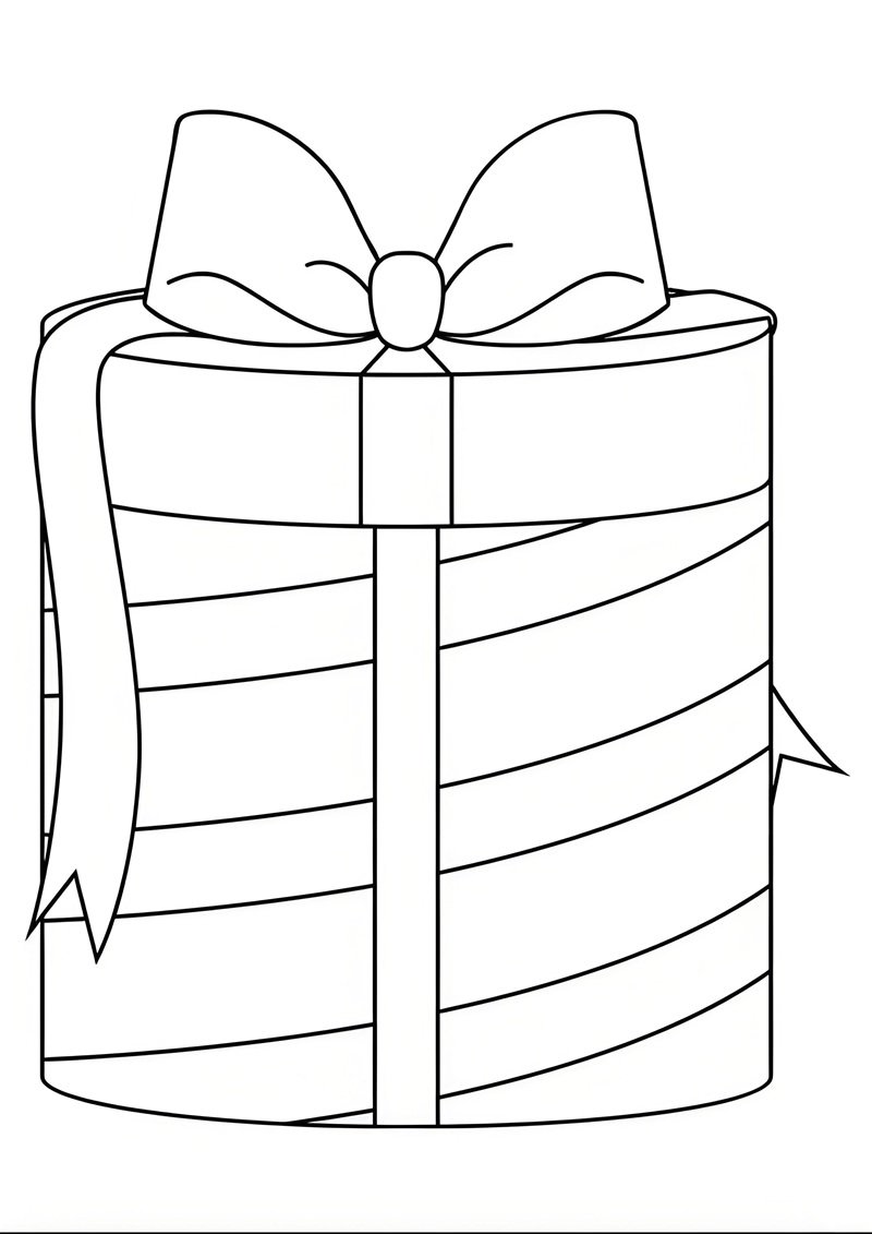 tô màu hộp quà 12