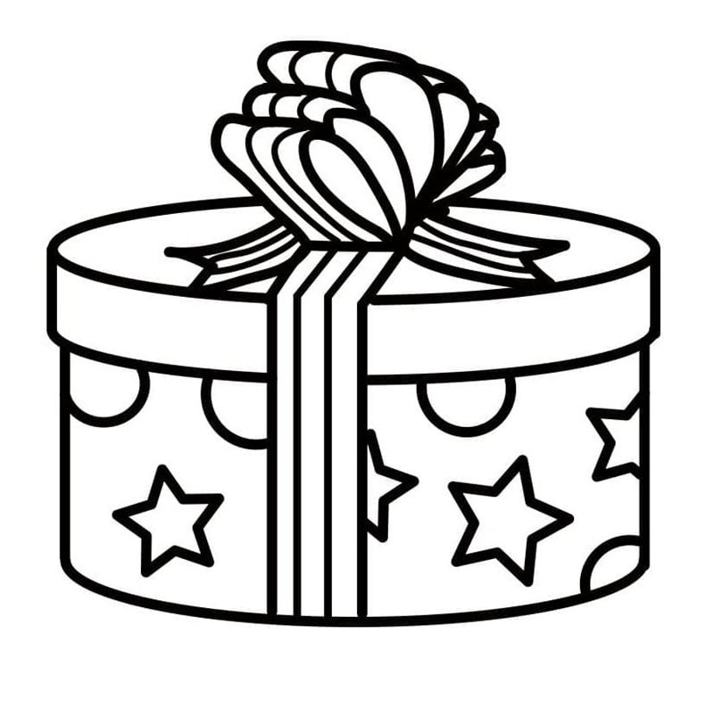 tô màu hộp quà 13