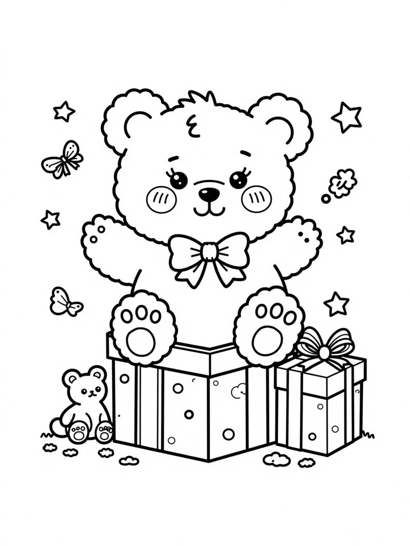 tô màu hộp quà 20