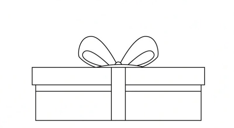 tô màu hộp quà 25