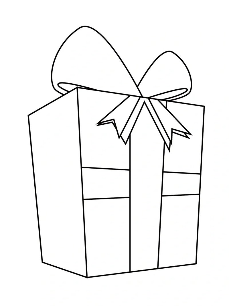 tô màu hộp quà 26