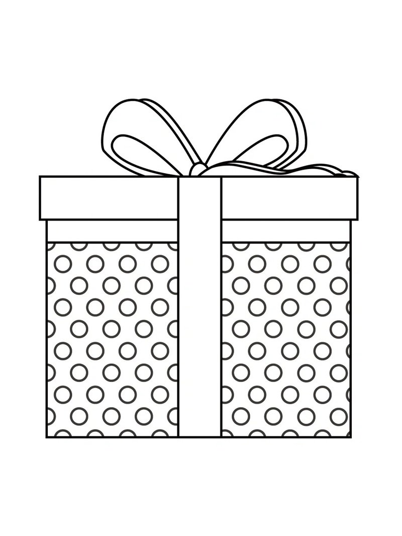 tô màu hộp quà 27