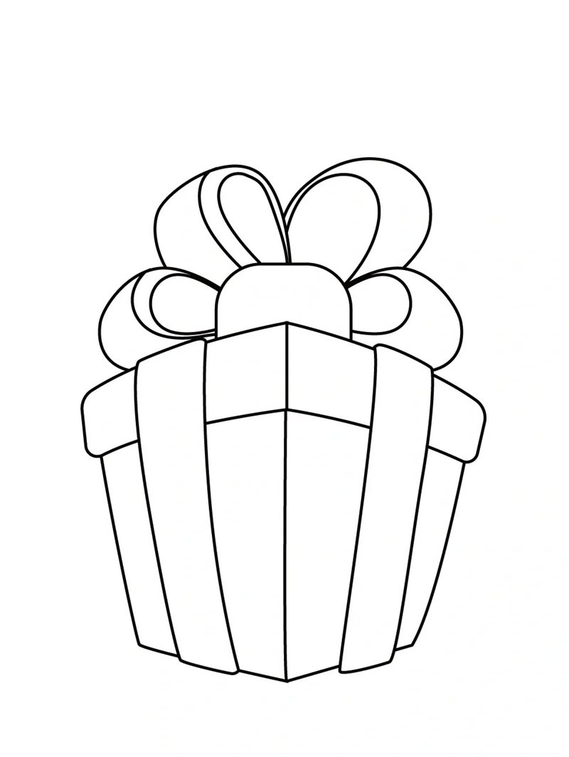 tô màu hộp quà 28