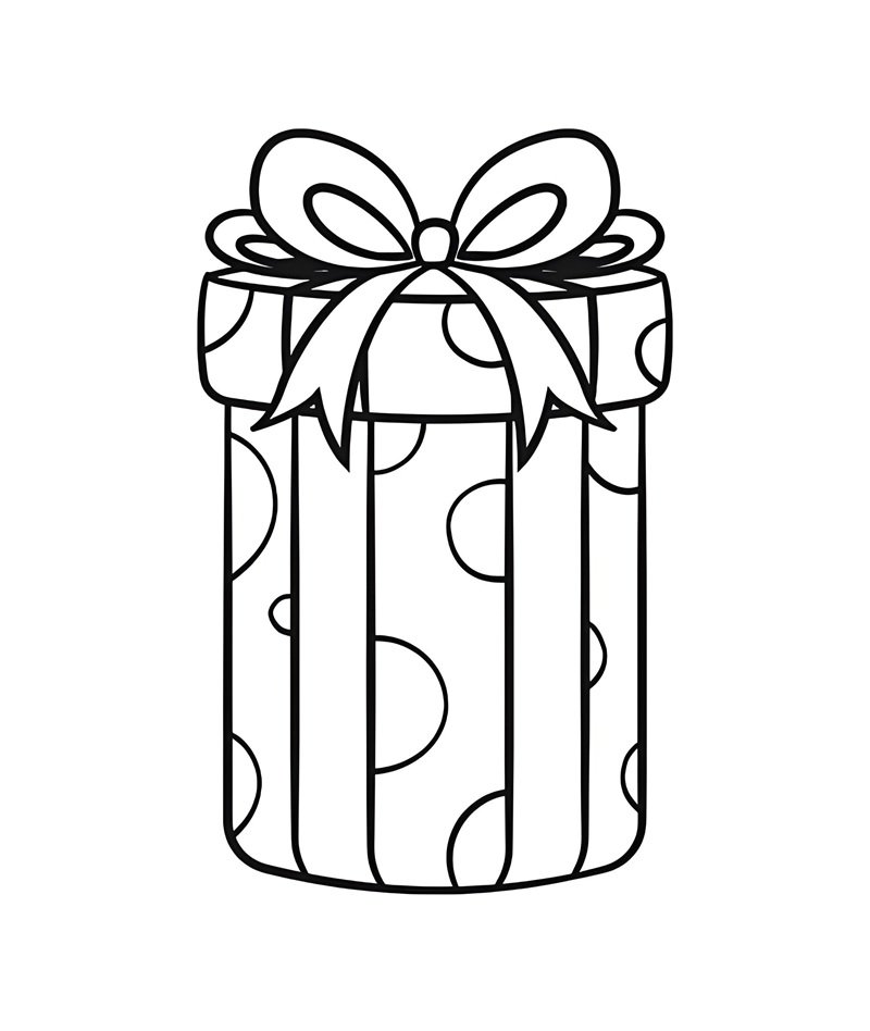 tô màu hộp quà 3