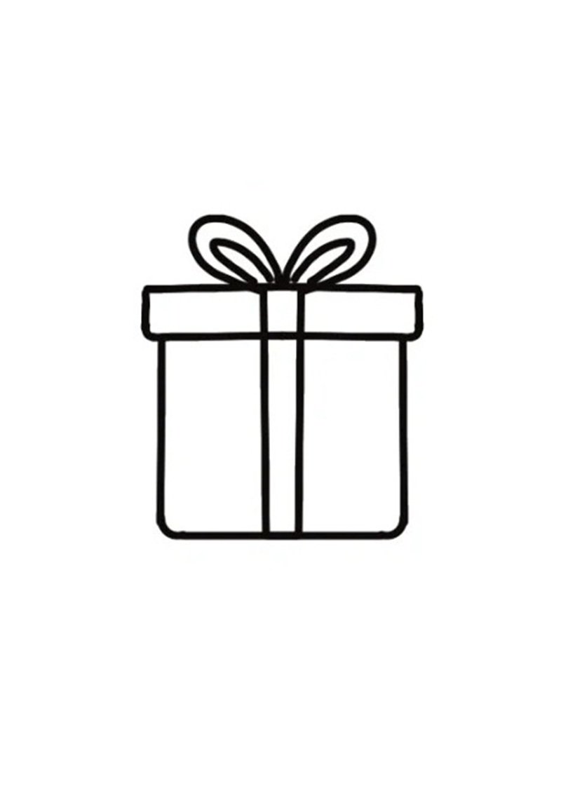tô màu hộp quà 33
