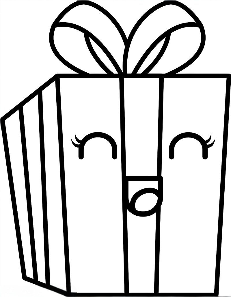 tô màu hộp quà 6
