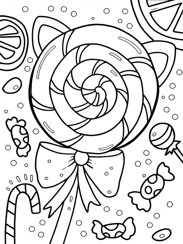 tô màu kẹo mút 22