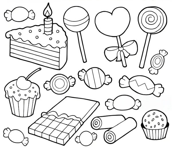 tô màu kẹo mút 23