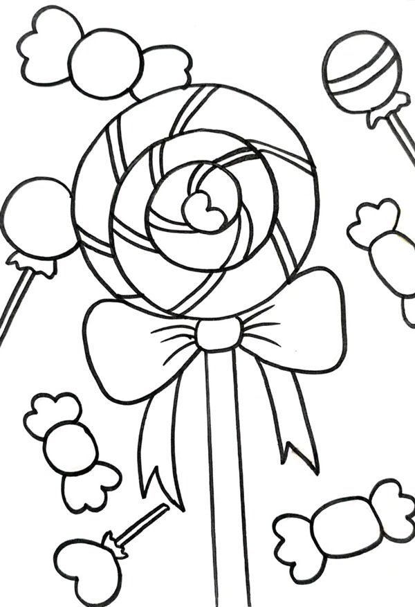 tô màu kẹo mút 29