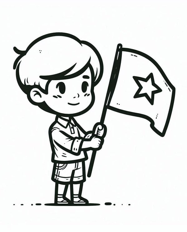 tô màu lá cờ việt nam 19